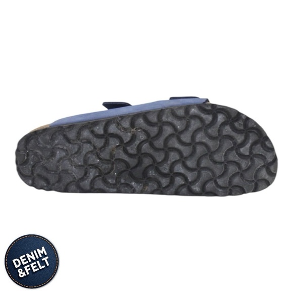 Birkenstock Unisex Arizona Suede Leather Purple Dusk/Blue Double Strap Sandals💜 - Picture 5 of 15